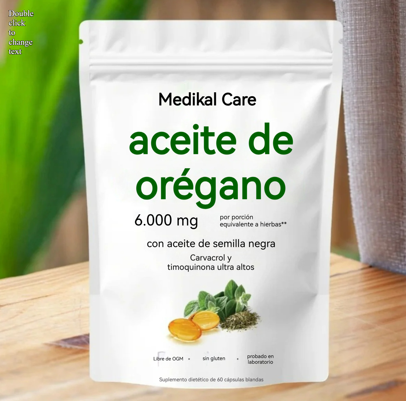 Cápsulas Naturales de Aceite de Orégano + Semilla Negra