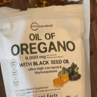 Cápsulas Naturales de Aceite de Orégano + Semilla Negra